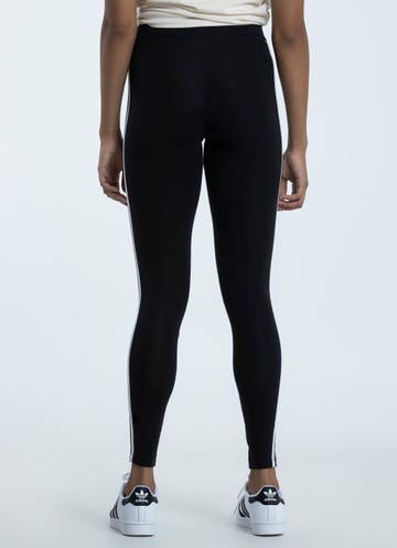 Adidas Women's XS Gray Heather 3 Stripe Full Length Cotton Leggings