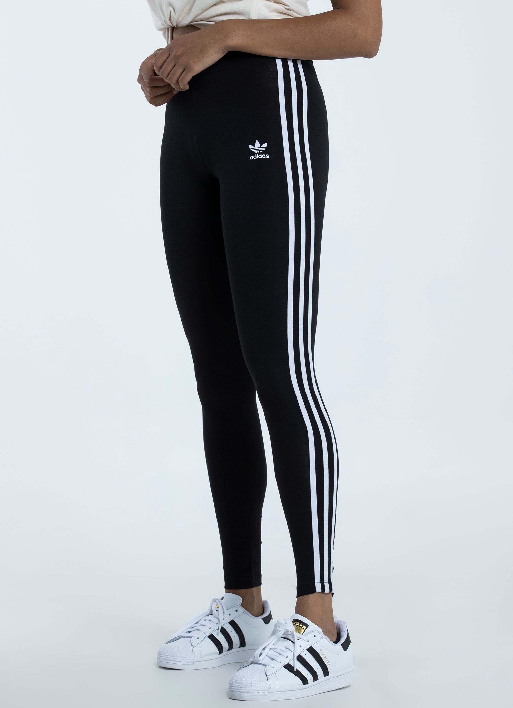 ADIDAS ORIGINALS 3 STR TIGHT | Black Women's Leggings | YOOX