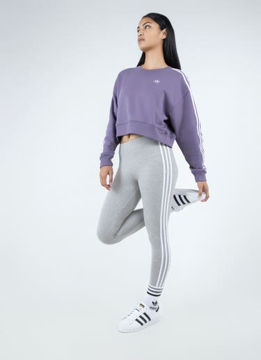 Adidas Original 3 Stripes Tight Leggings in Grey