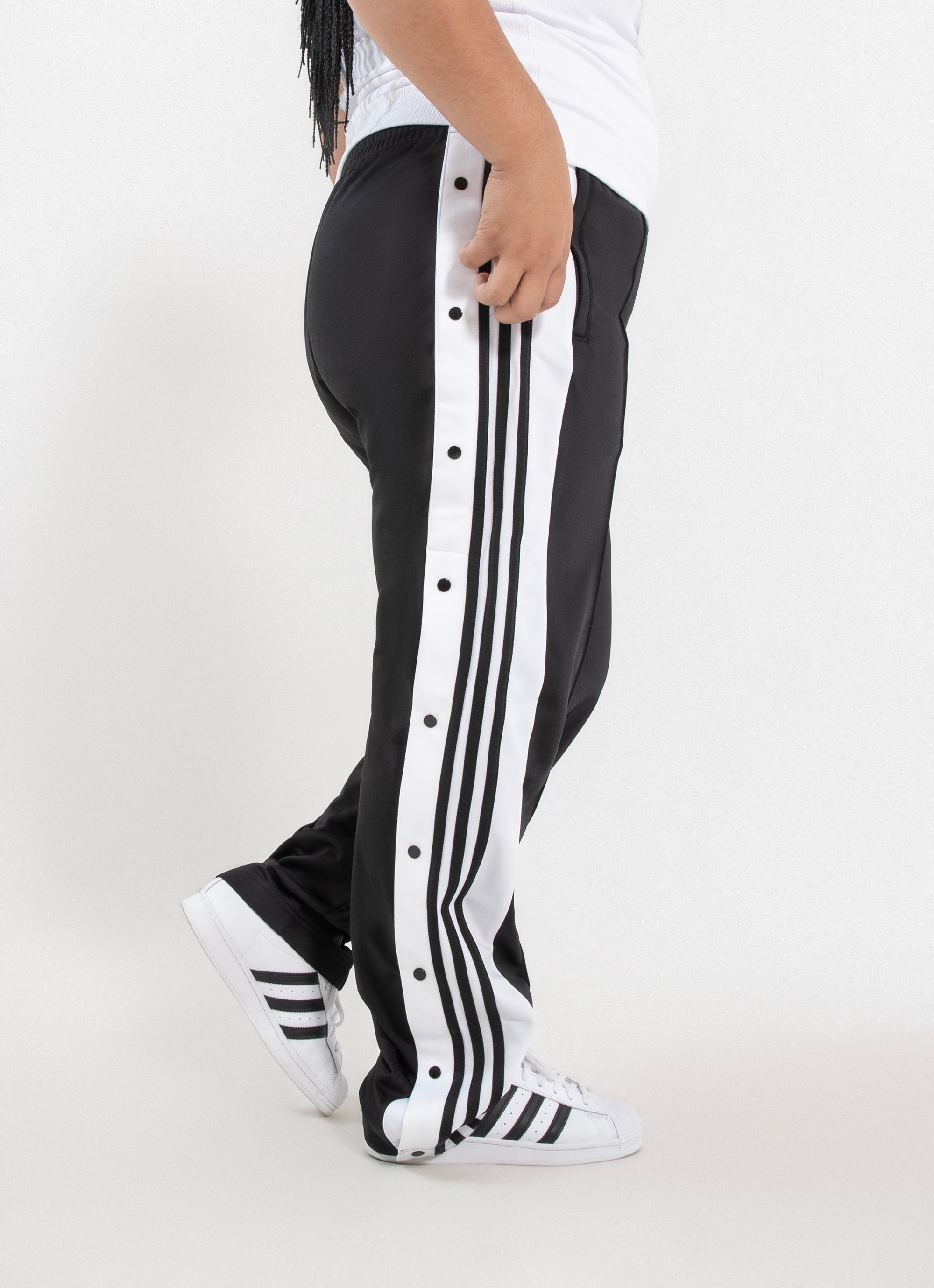 Adidas Originals Adibreak Pants Curve in Black Red Rat