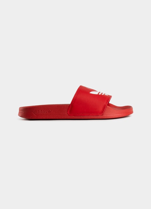 Adidas Originals Adilette Lite Slides/jandals - Unisex in Red | Red Rat