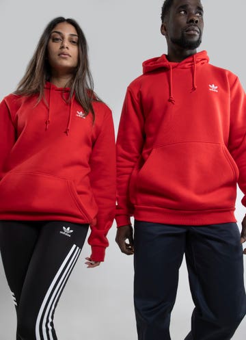 adidas Originals essentials trefoil sweatpants in red