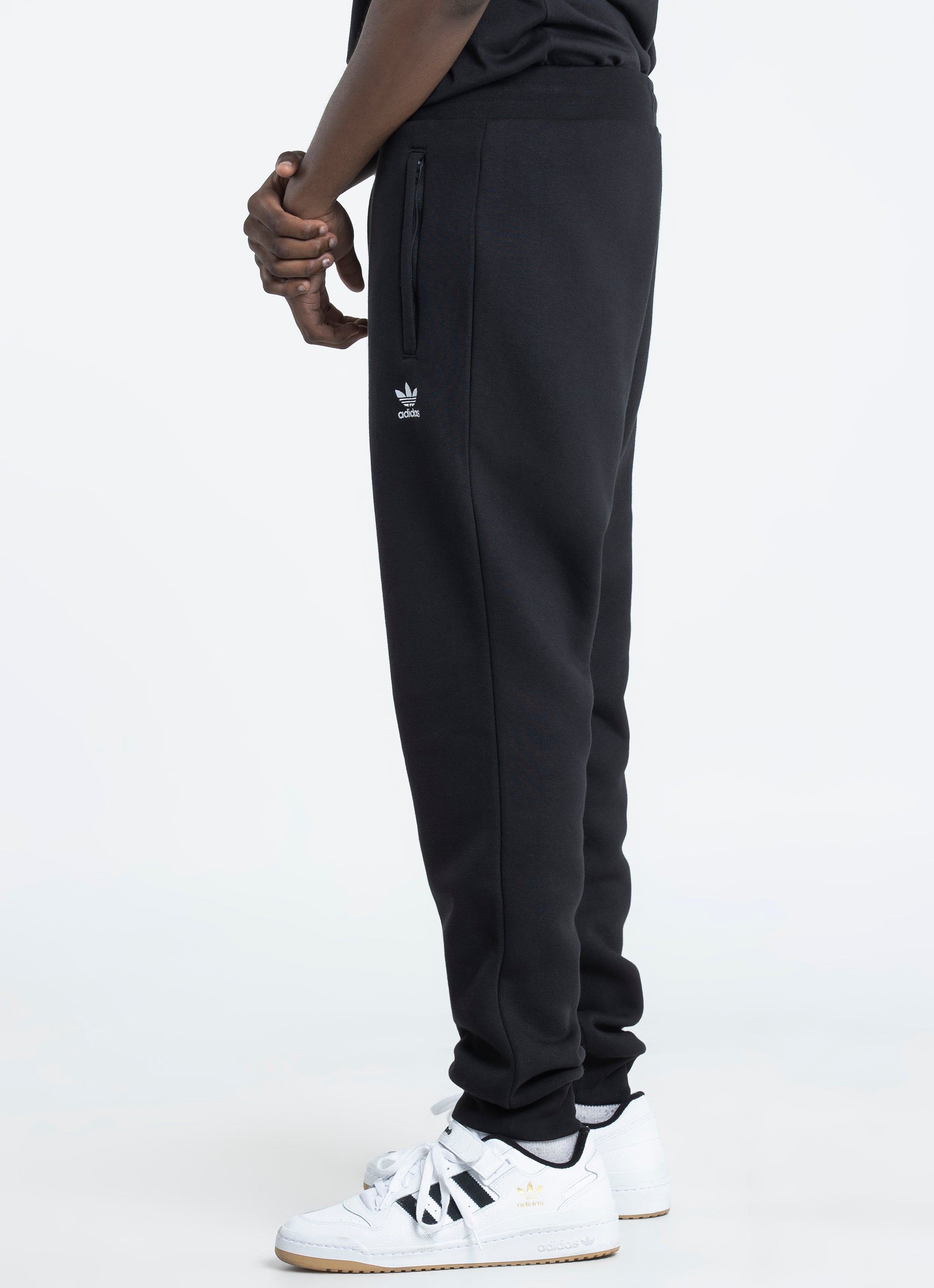 men's adidas originals trefoil slim fleece pants