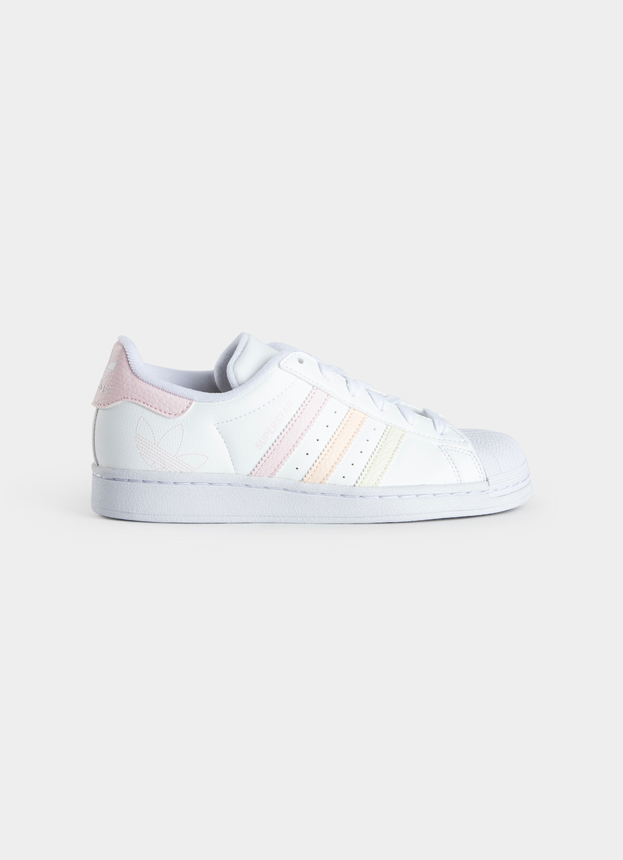 All white superstar youth best sale