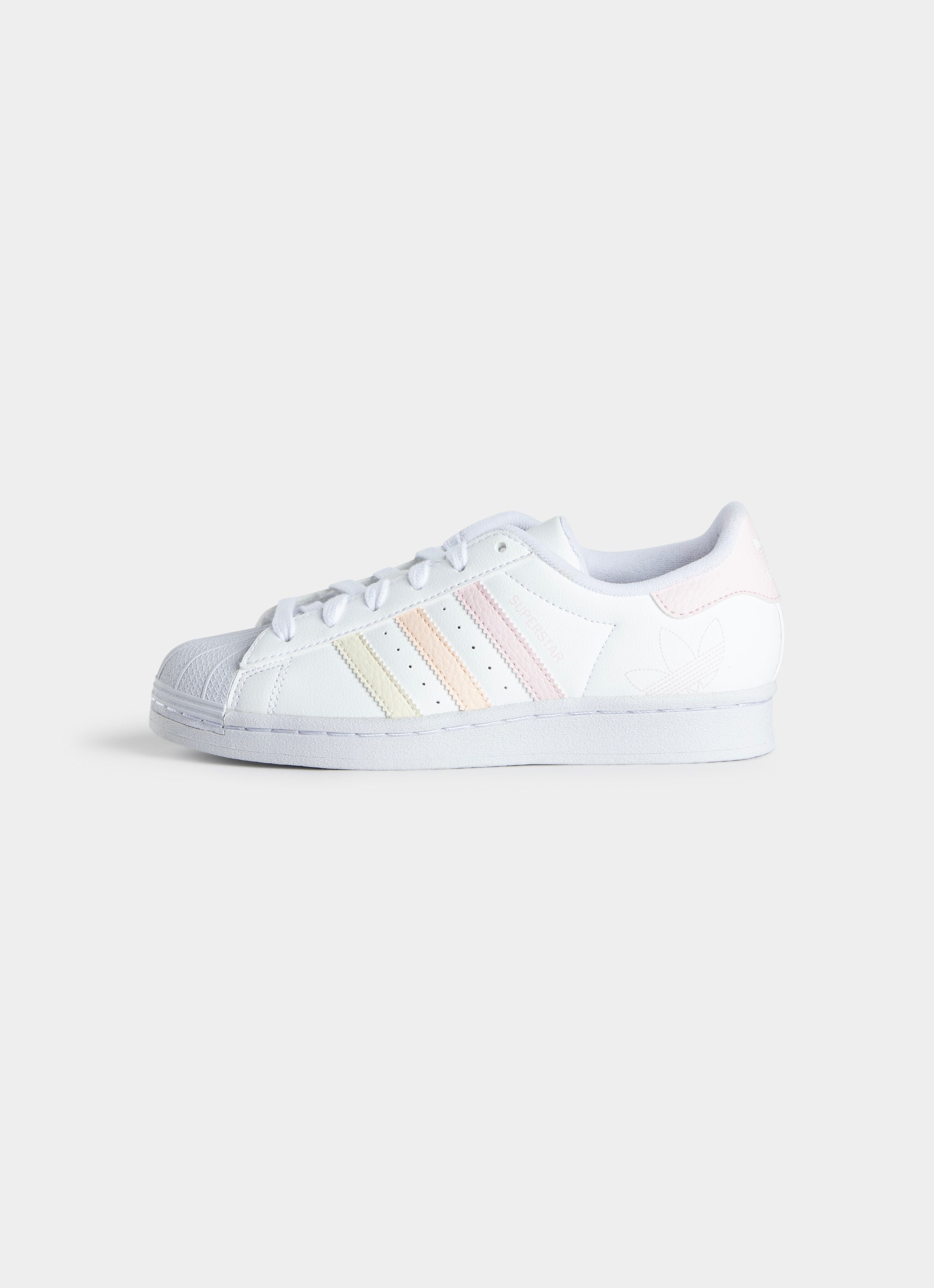 Adidas Originals Superstar J Shoes Youth in White Red Rat