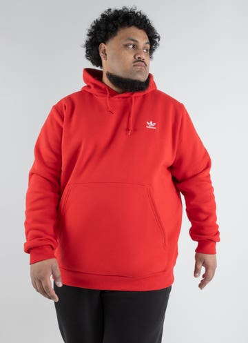 Adidas Originals Trefoil in & Red Rat Essentials Tall - Red Hoodie | Big