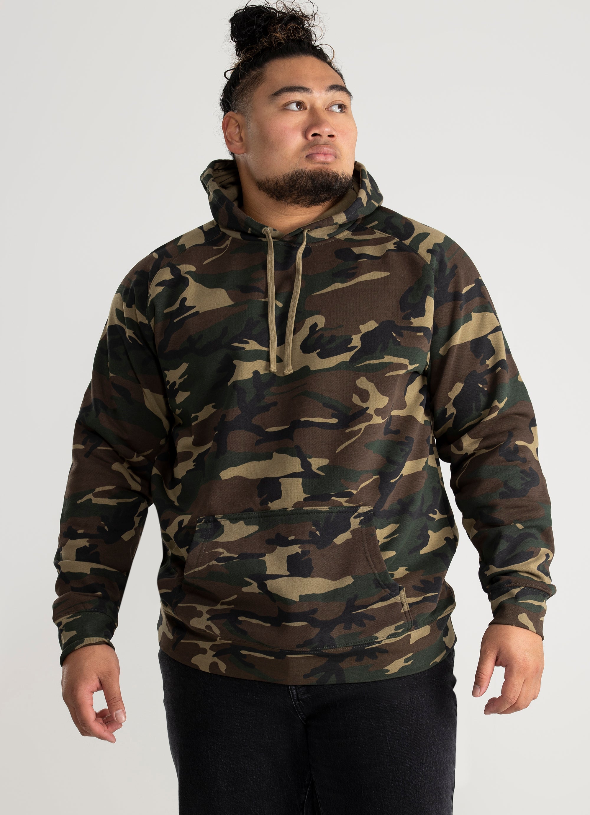 Plus size camo on sale sweatshirt