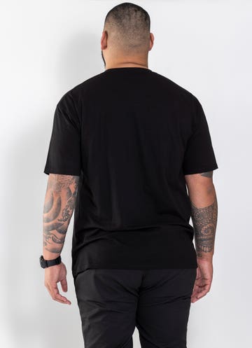 Staple Colour | Rat Black in As Tall Tee & - Big Red