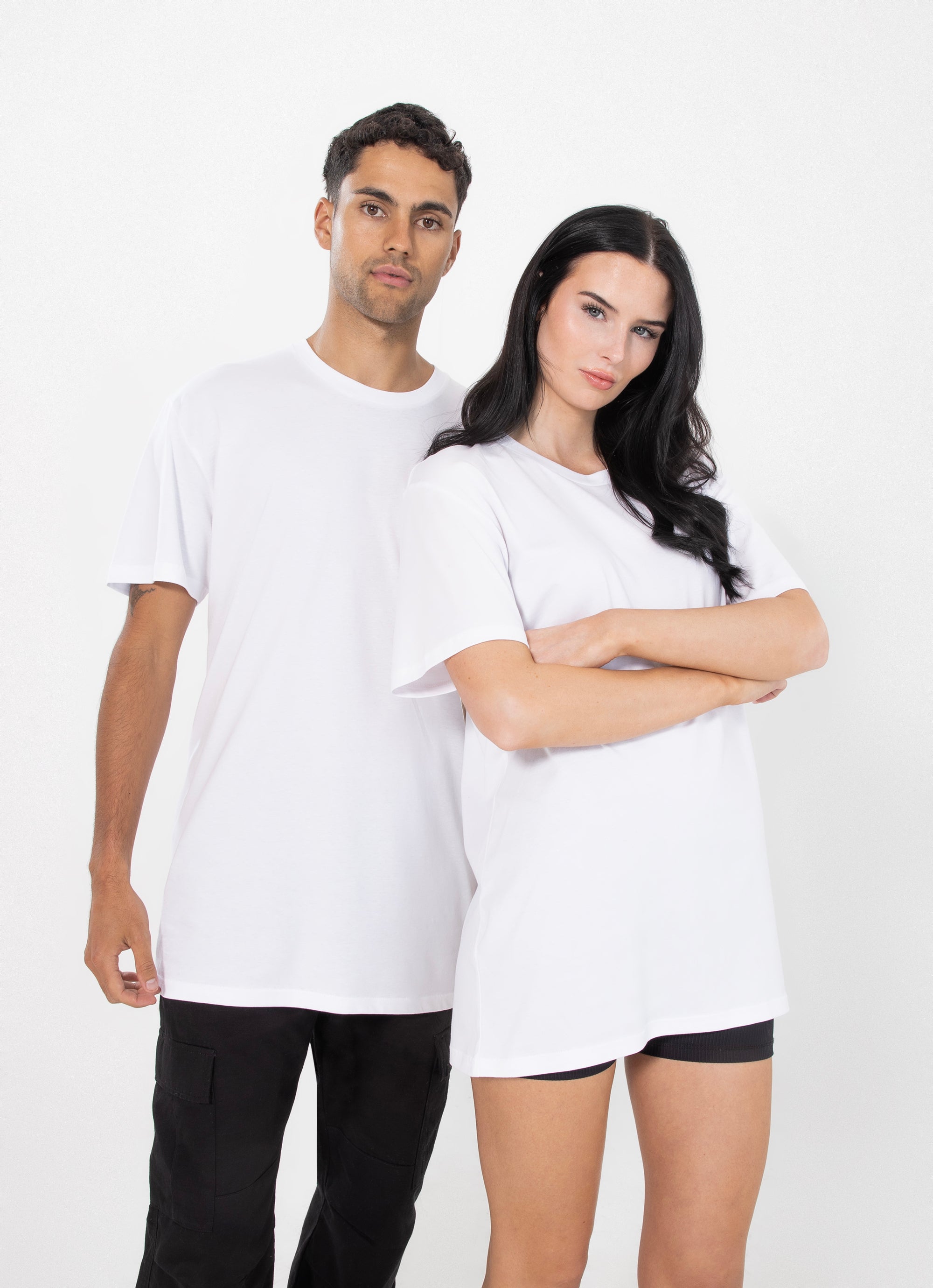 As Colour Staple Tee in White Red Rat