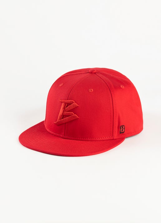 Barrio Logo Fitted Cap in Red | Red Rat