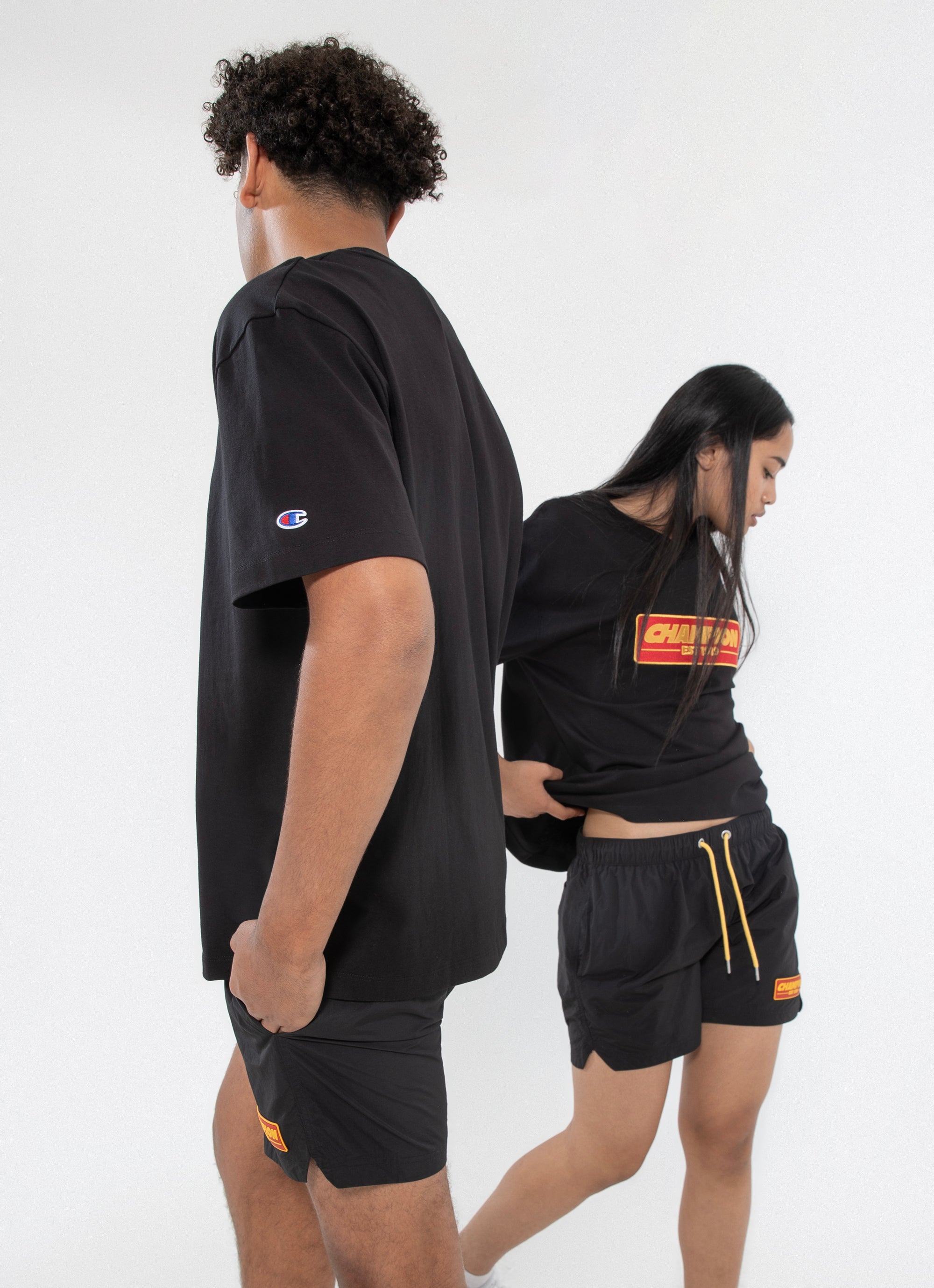 Champion heritage tee black best sale