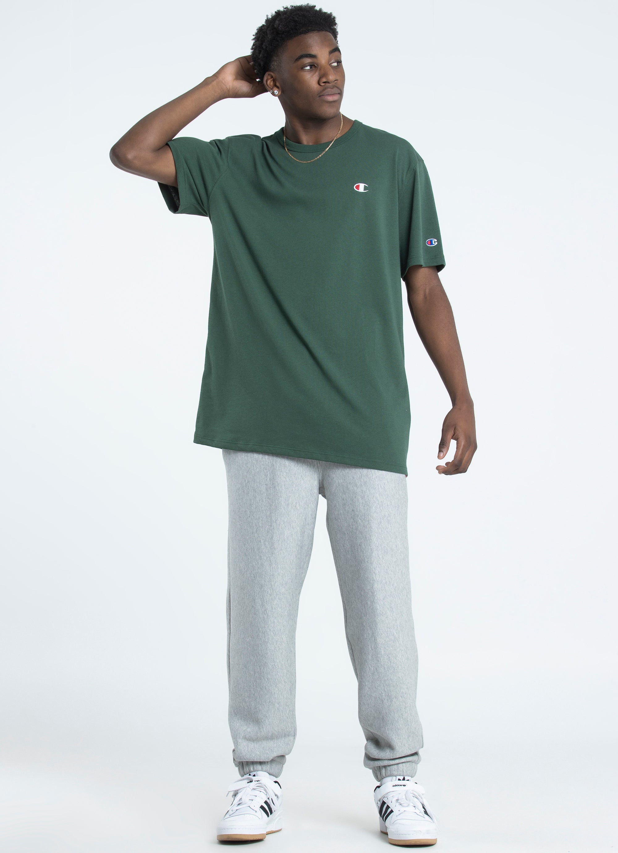 Champion t shirt outlet green