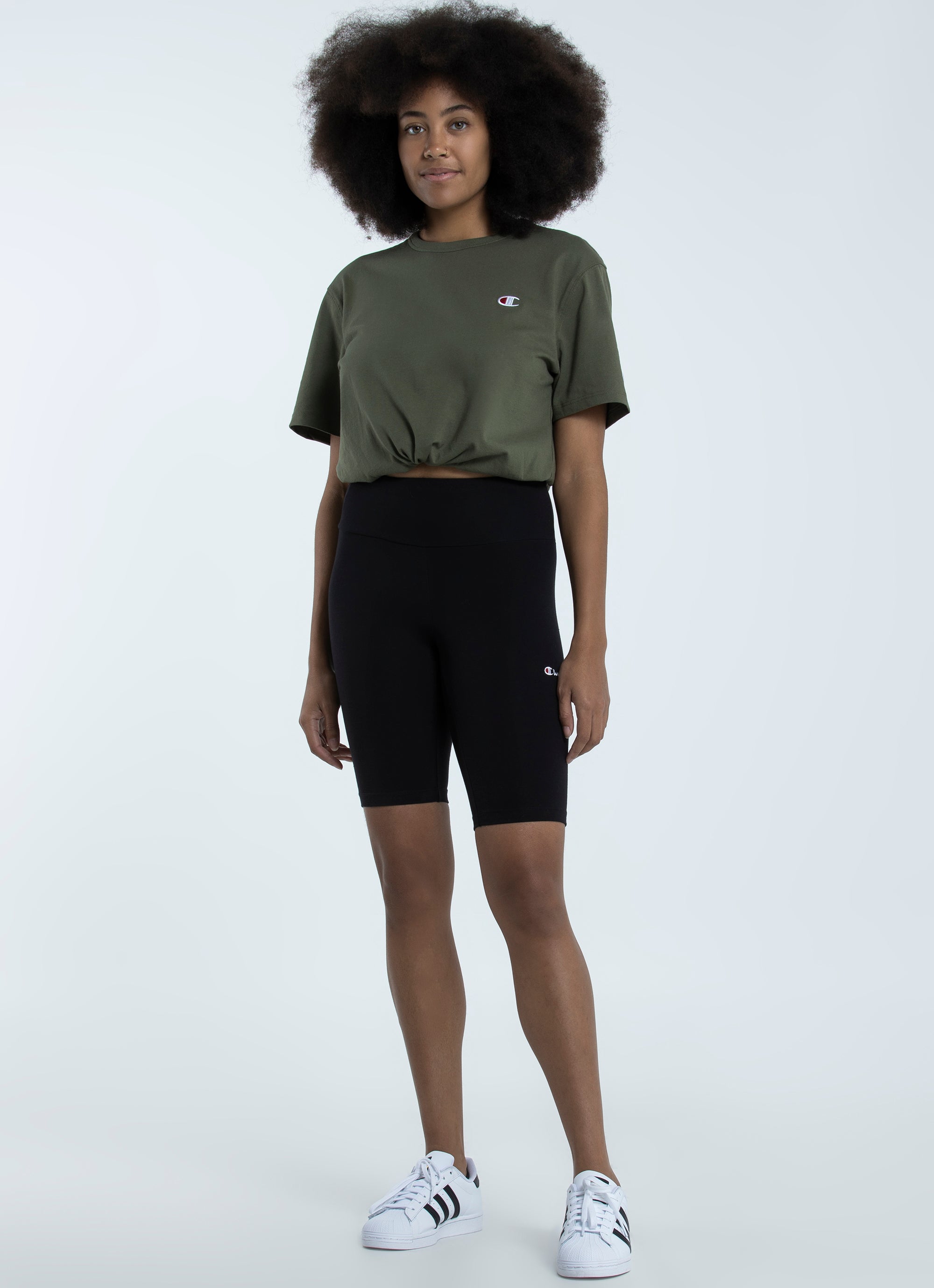 women's champion high waisted shorts