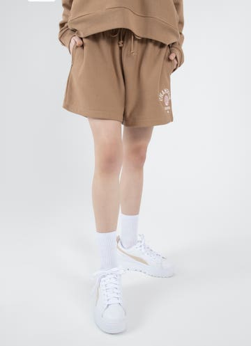 champion shorts womens brown