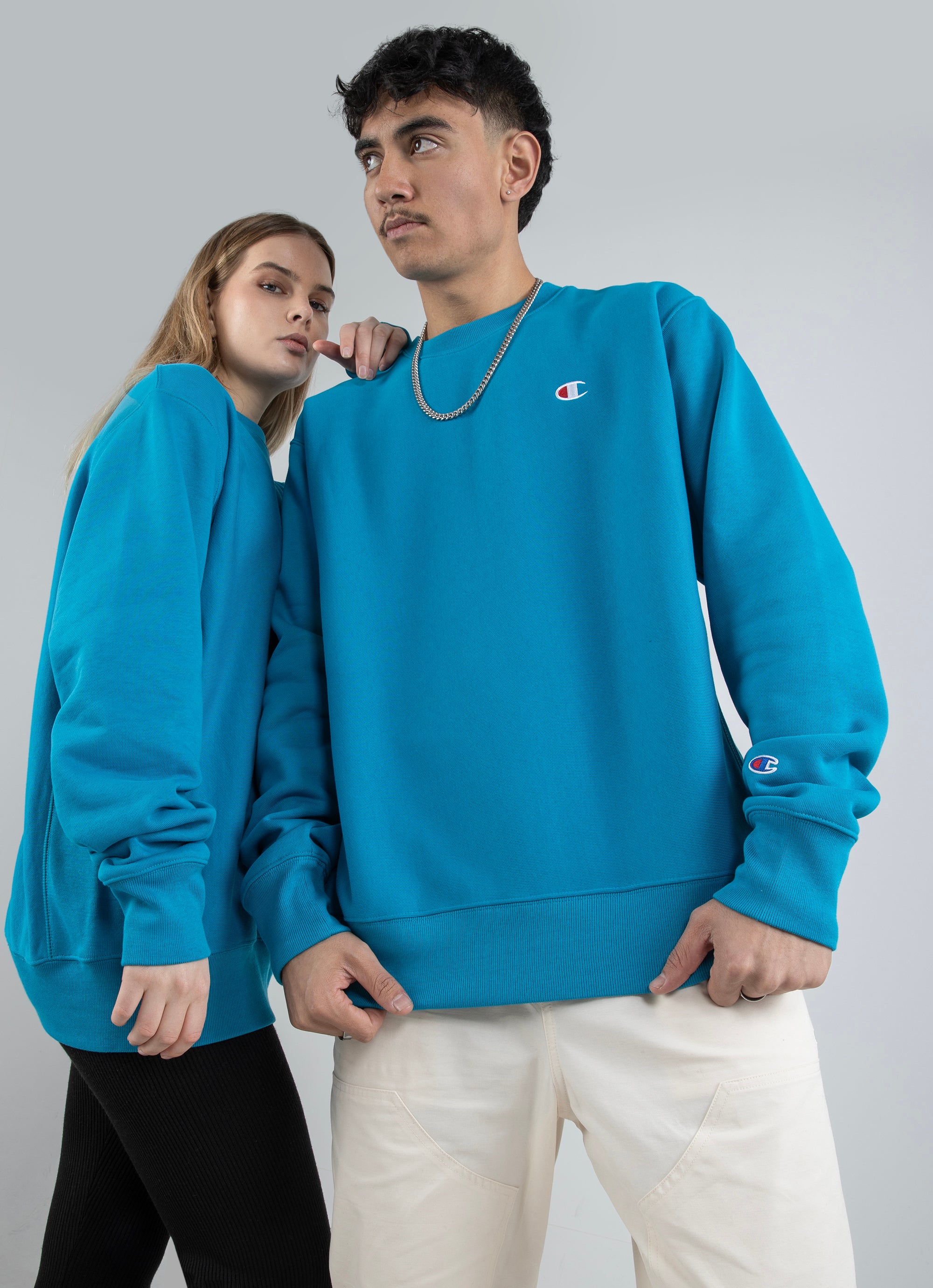 Champion sweater turquoise xl sale