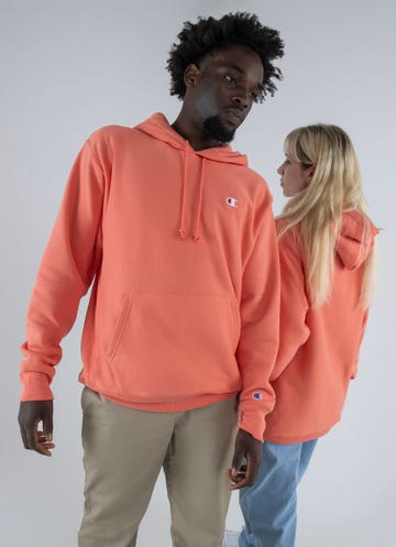 Champion Reverse Weave Hoodie in Orange