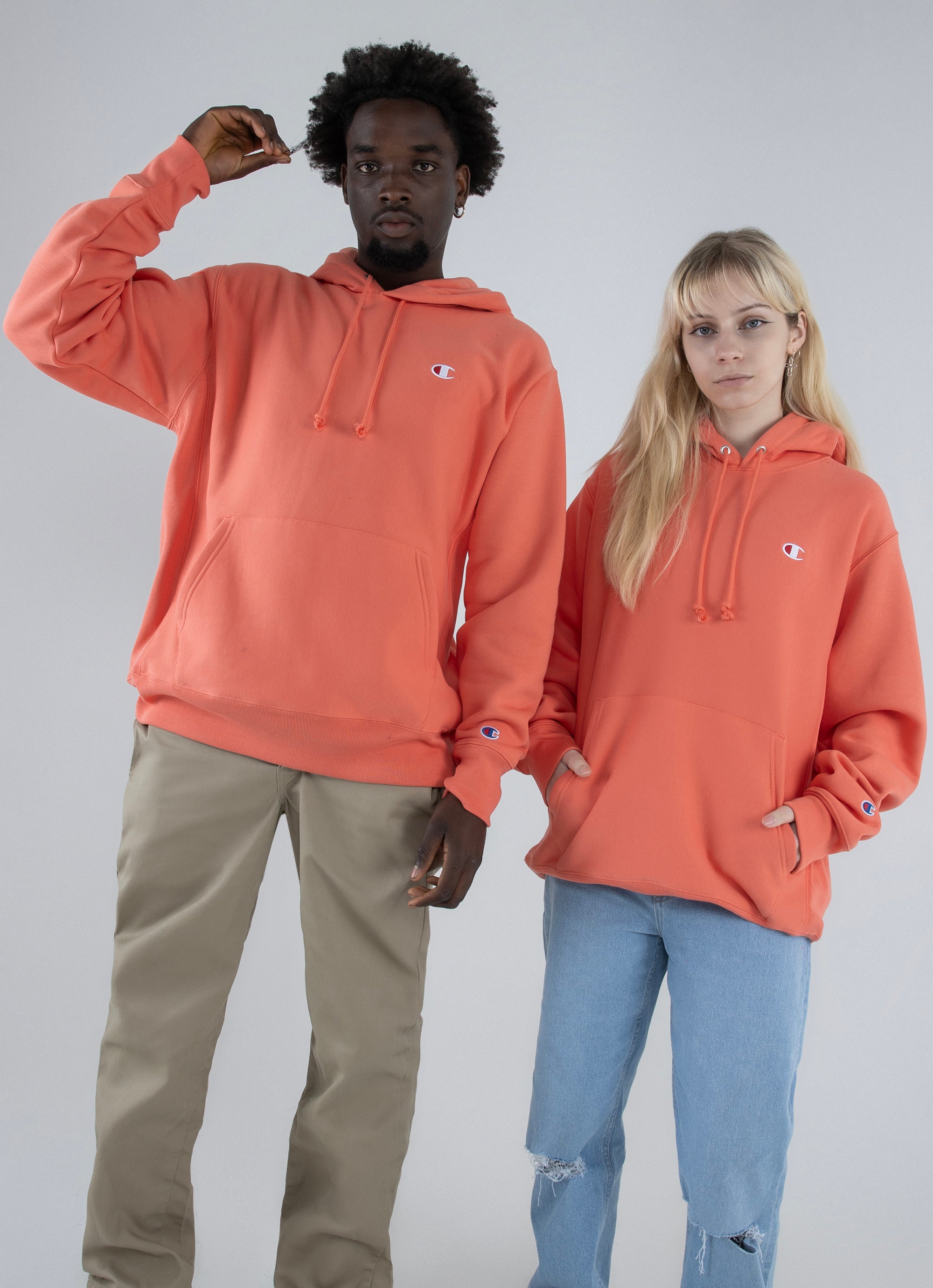 Hoodie orange outlet champion