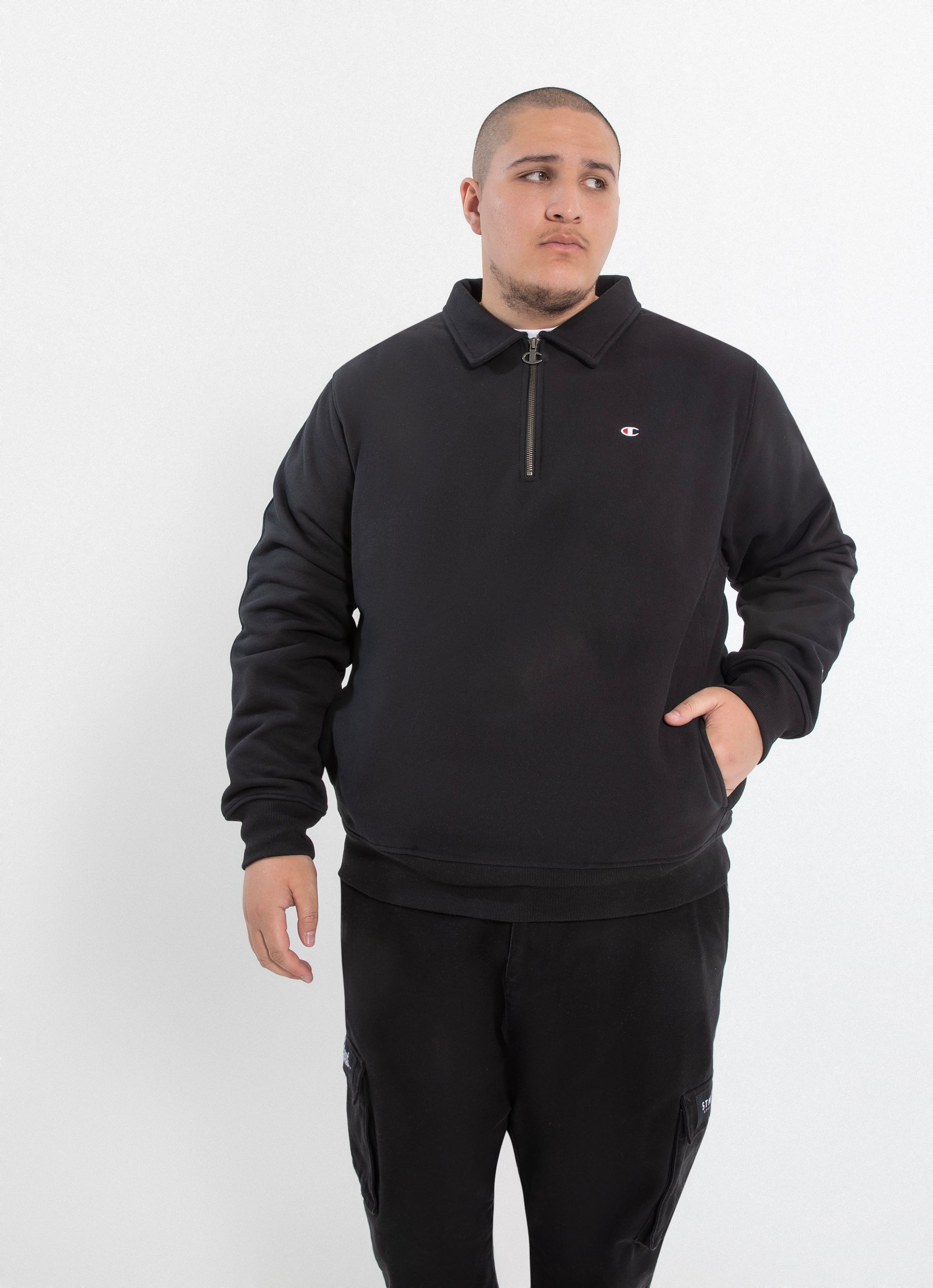 Champion reverse weave half hotsell zip sweatshirt