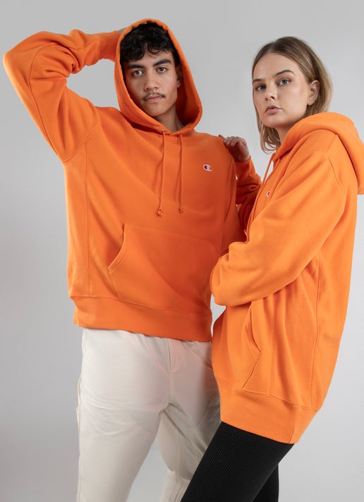 Champion Reverse Weave Hoodie in Orange | Red Rat