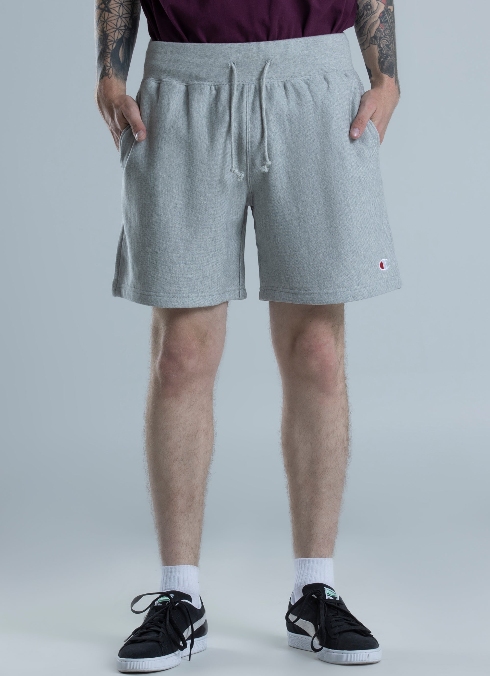 Champion terry hot sale shorts mens