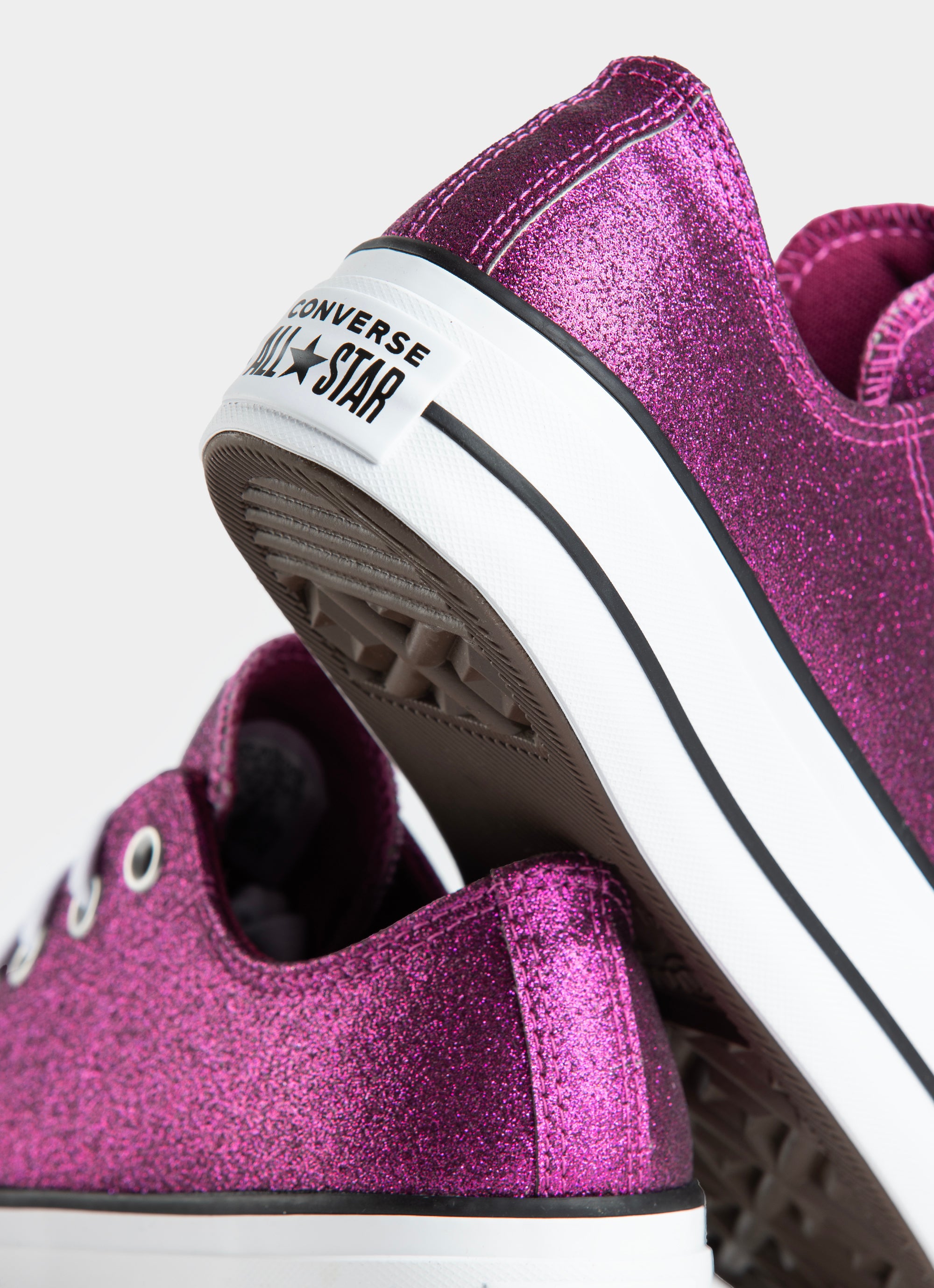 Black and outlet purple glitter converse