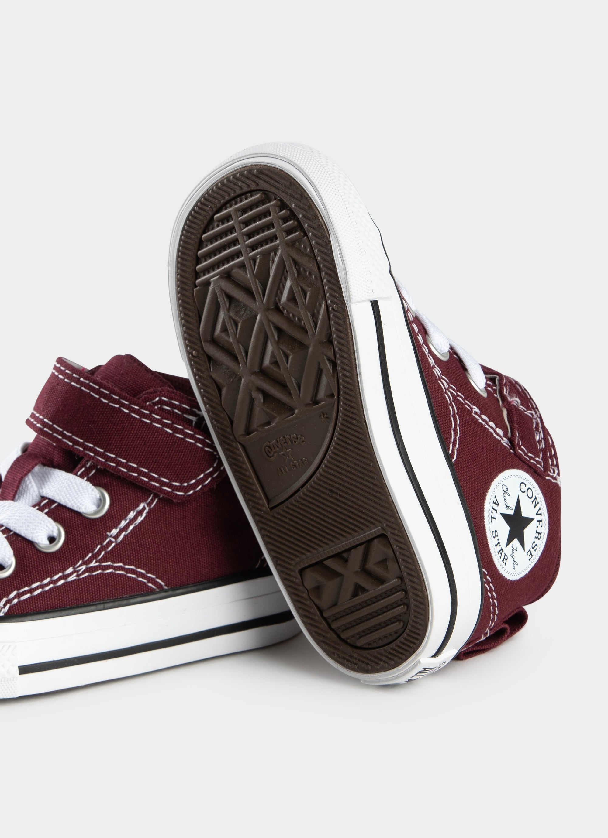 Toddler burgundy outlet converse