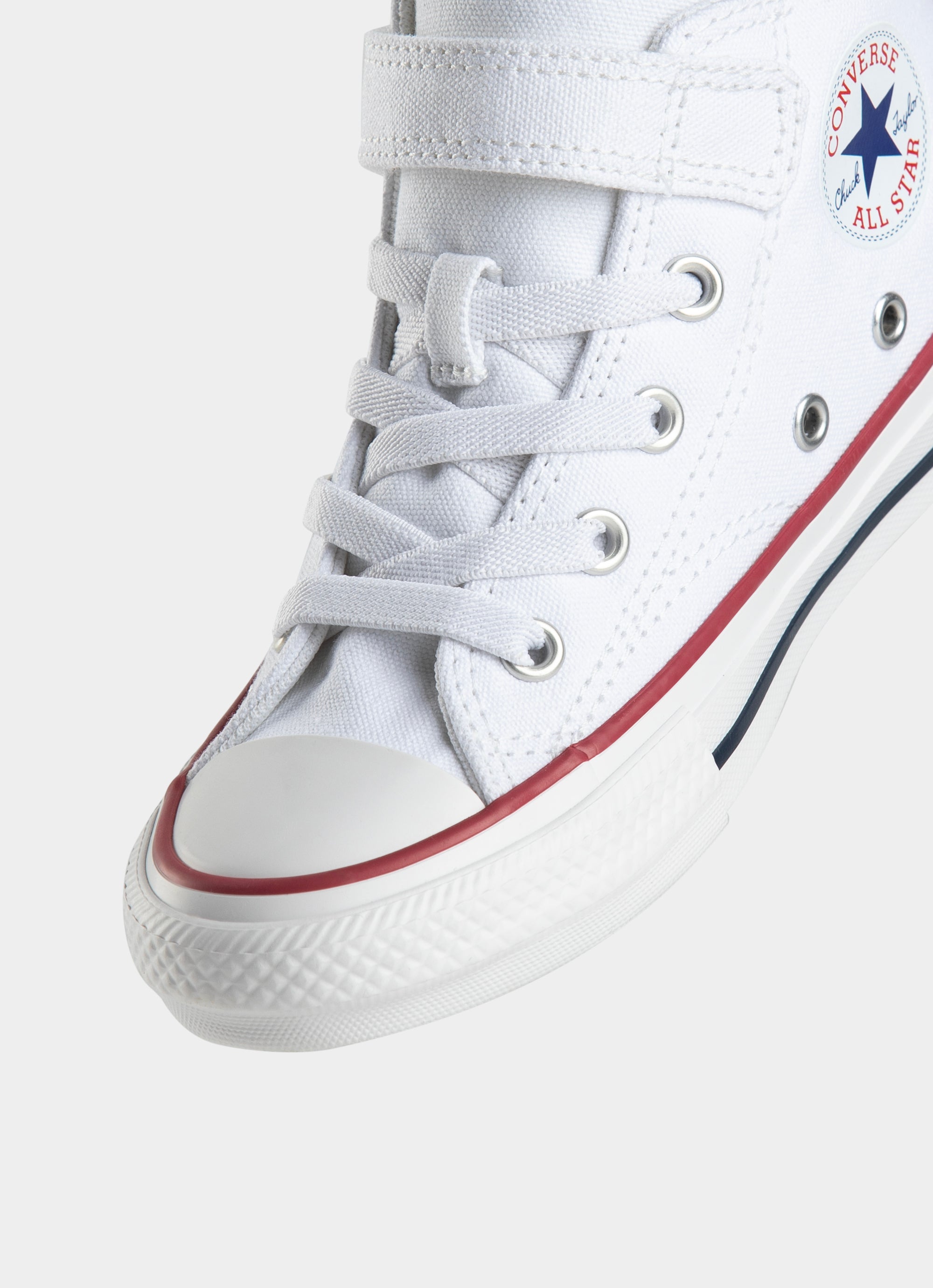 Converse Malden Street Mid Shoes Kids in White Red Rat