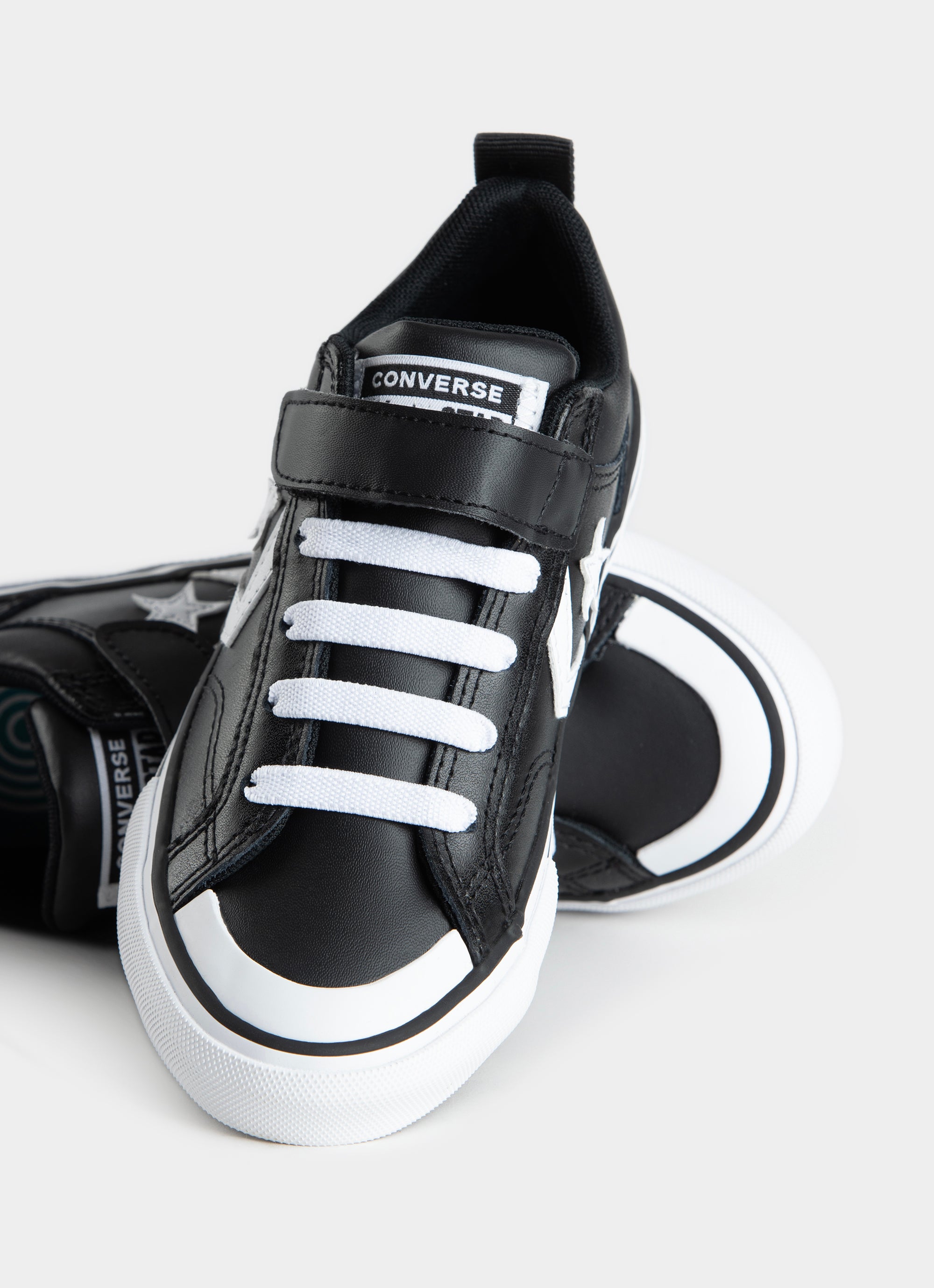 Converse leather shoes kids online