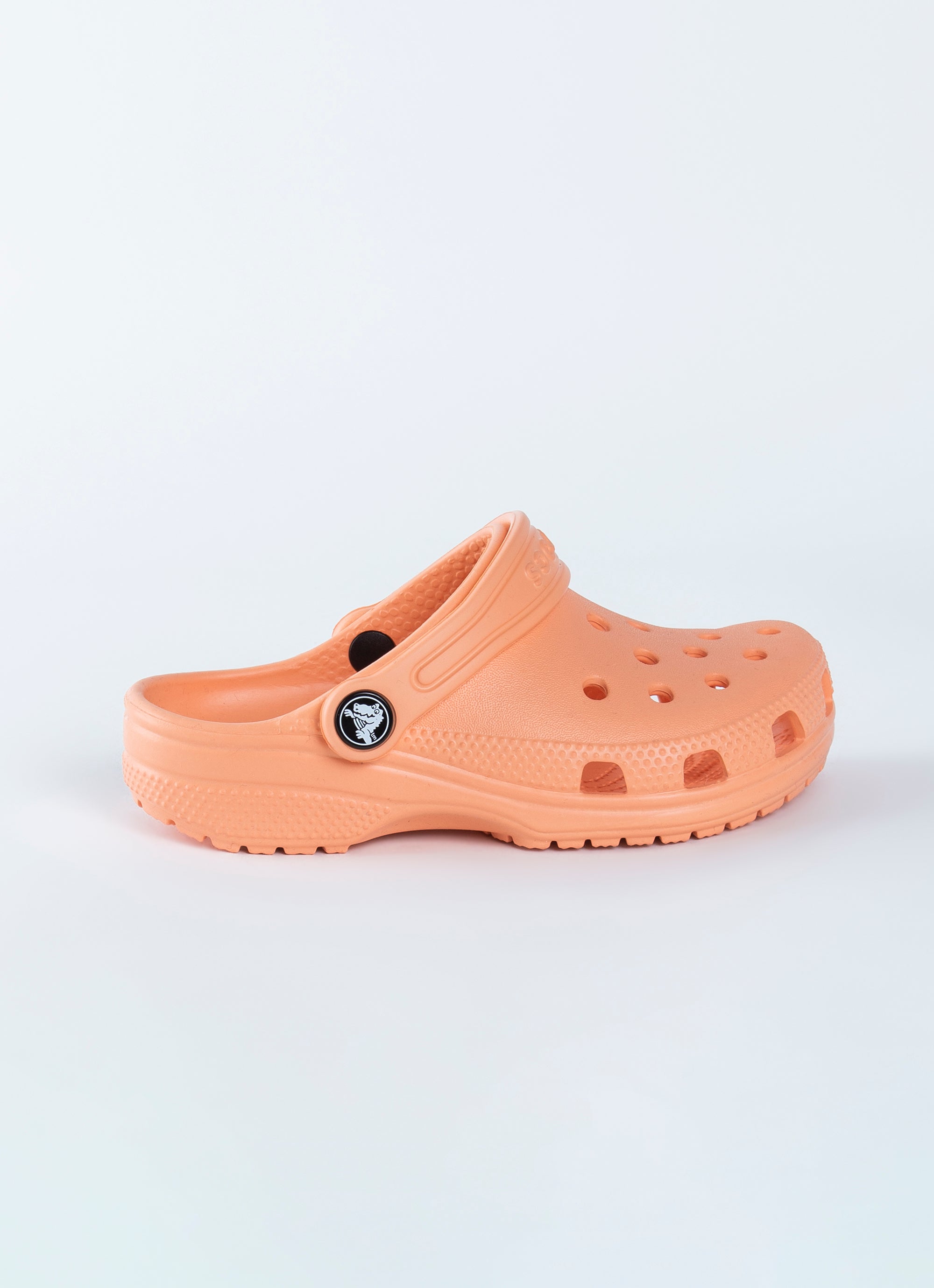 peach fuzzy crocs