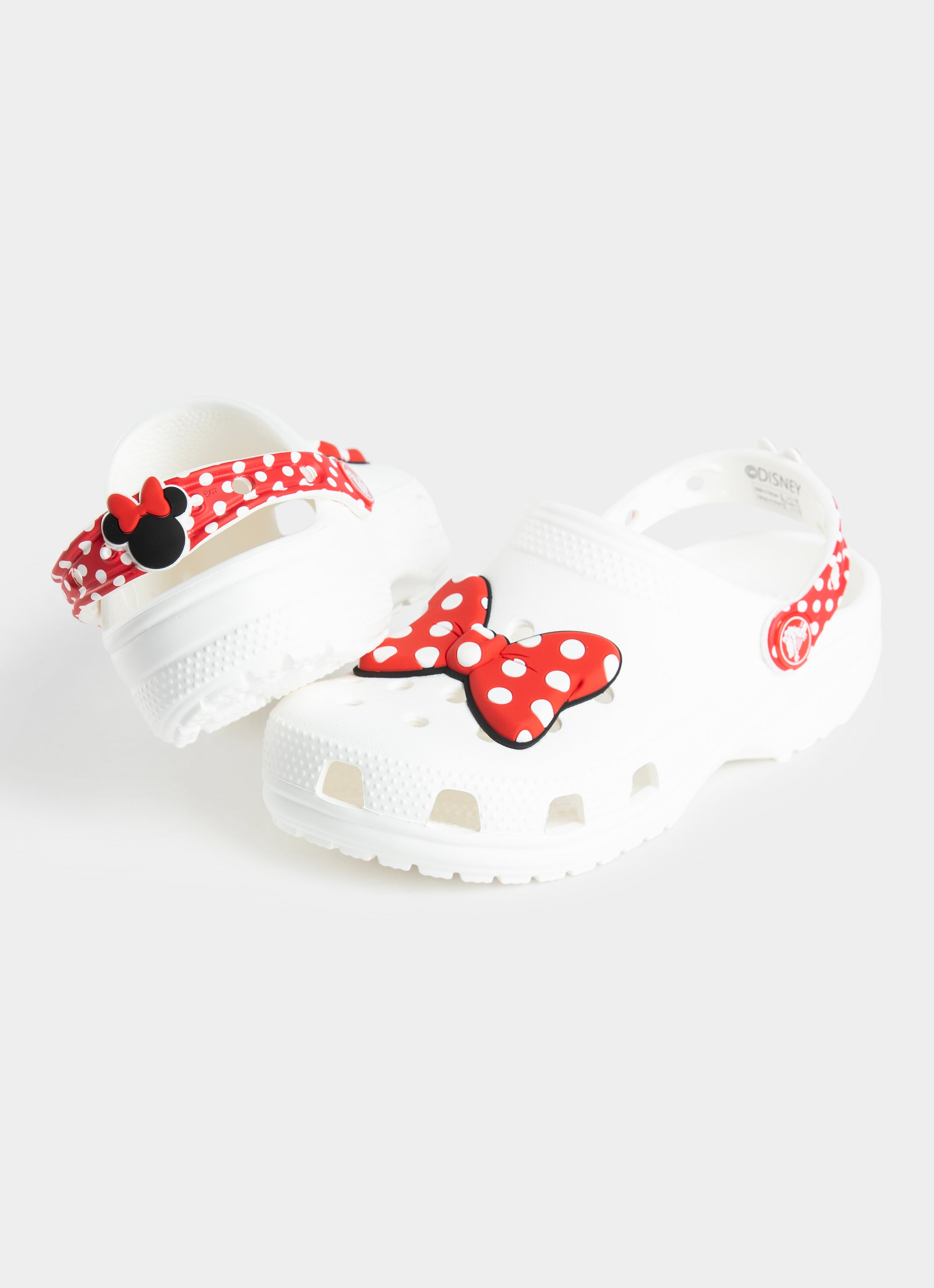 white disney crocs