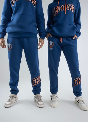 Crooks & Castles Collegiate Jogger - Big & Tall in Blue