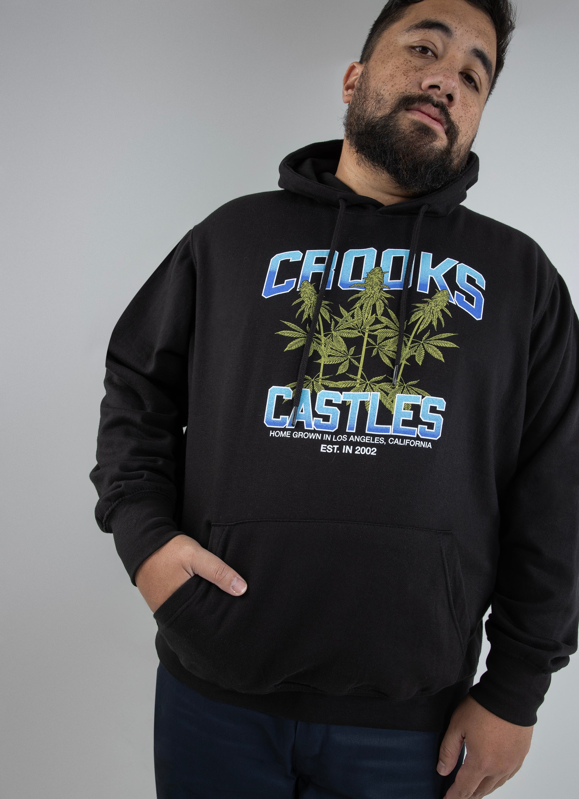 Crooks and castles black hoodie sale