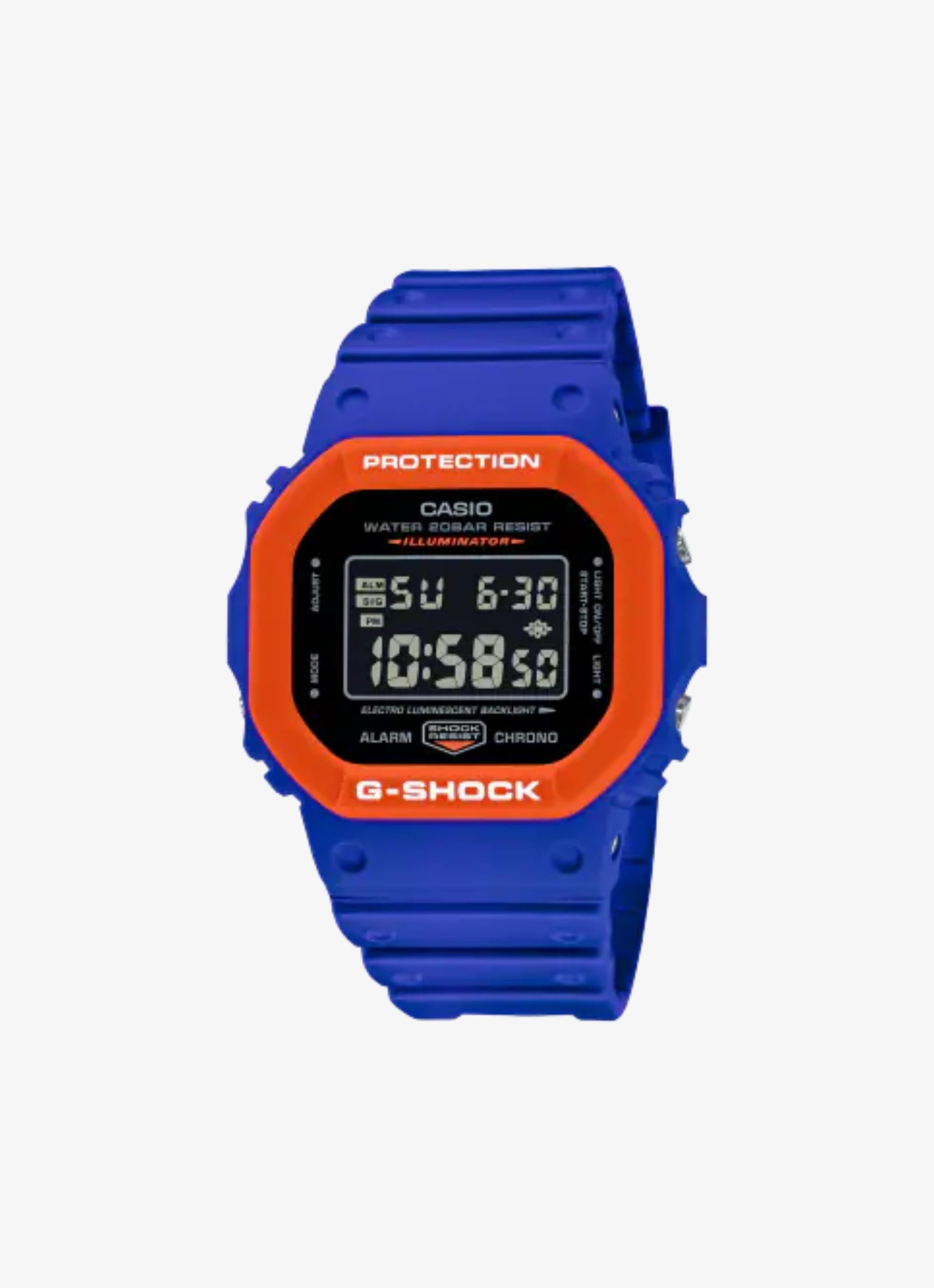 G shock black on sale orange