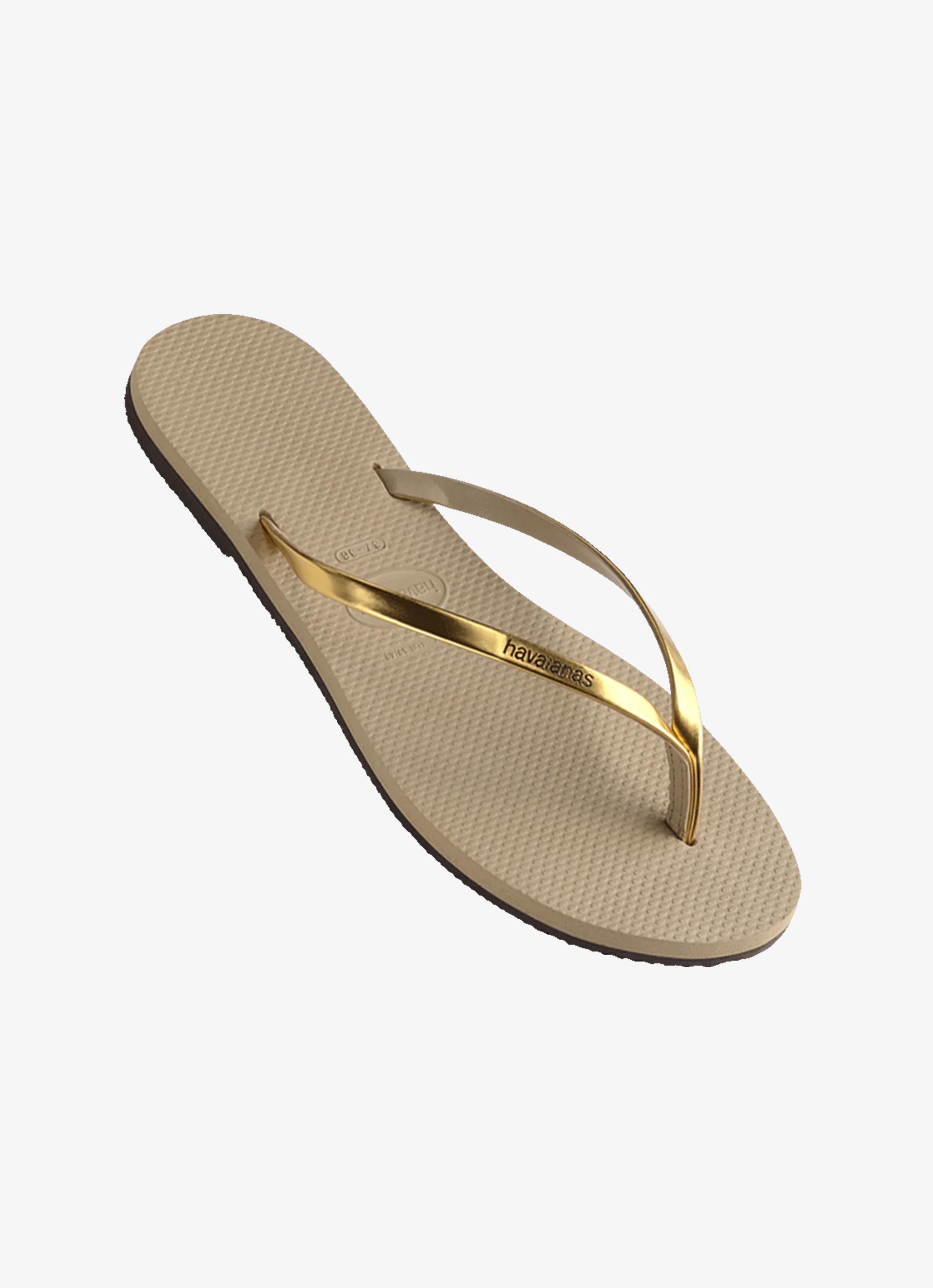 Womens on sale gold havaianas