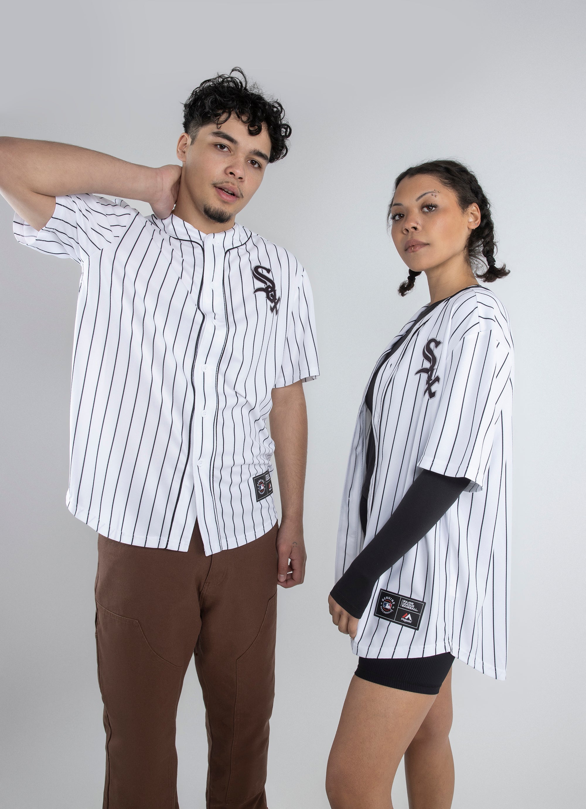 Majestic Mlb Chicago White Sox Core Jersey in White