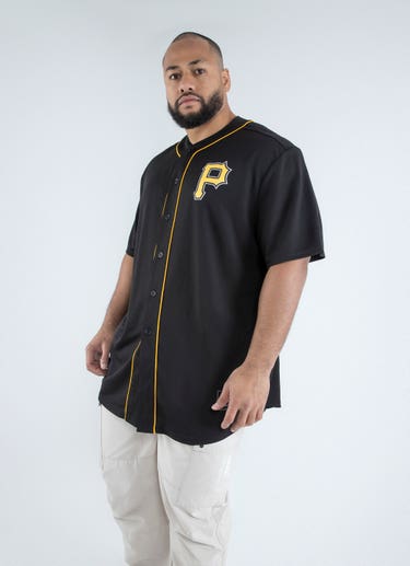 Men's Pittsburgh Pirates Majestic Black Big & Tall Authentic