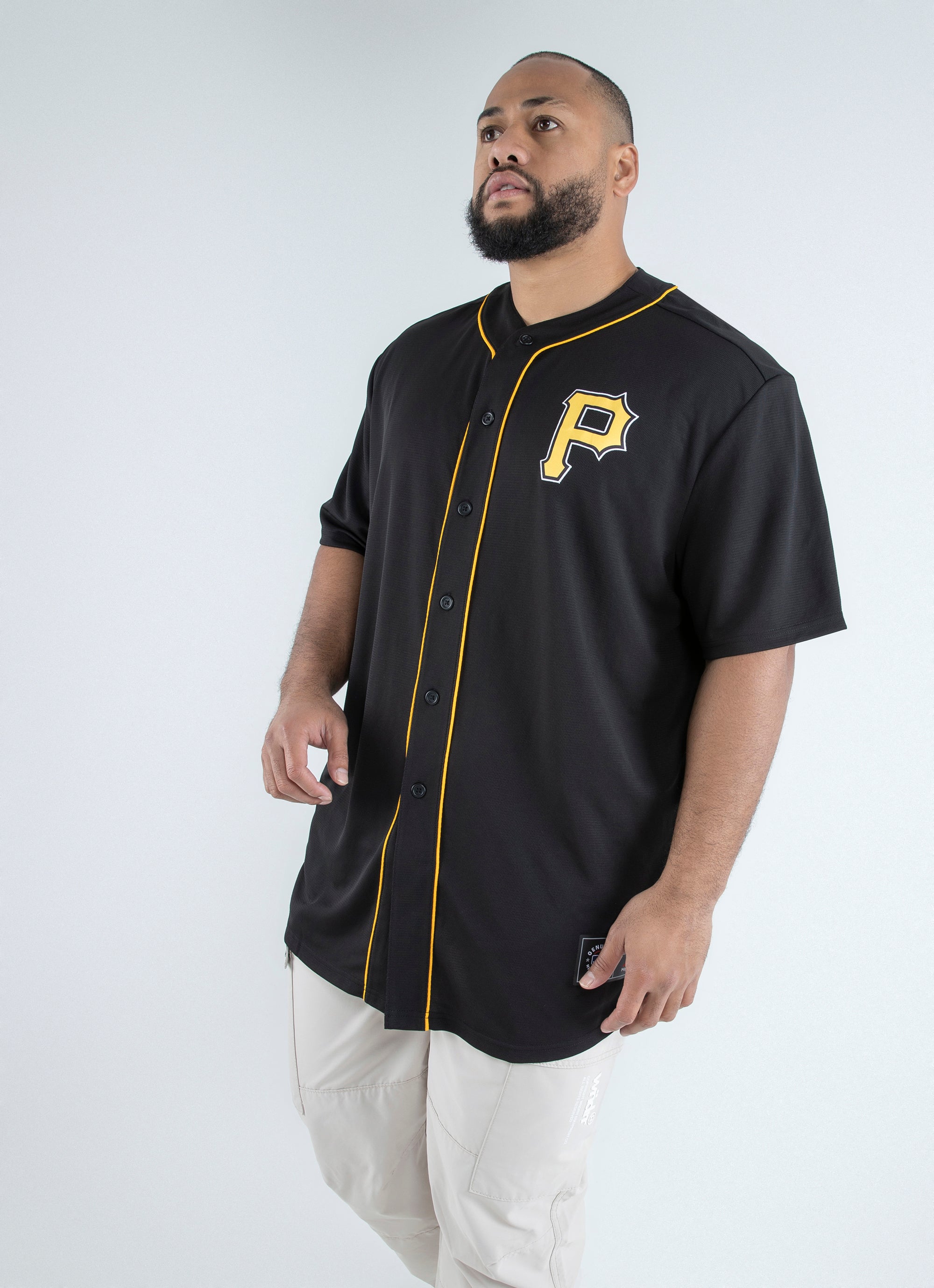 Majestic Mlb Pittsburgh Pirates Core Jersey - Big & Tall in Black