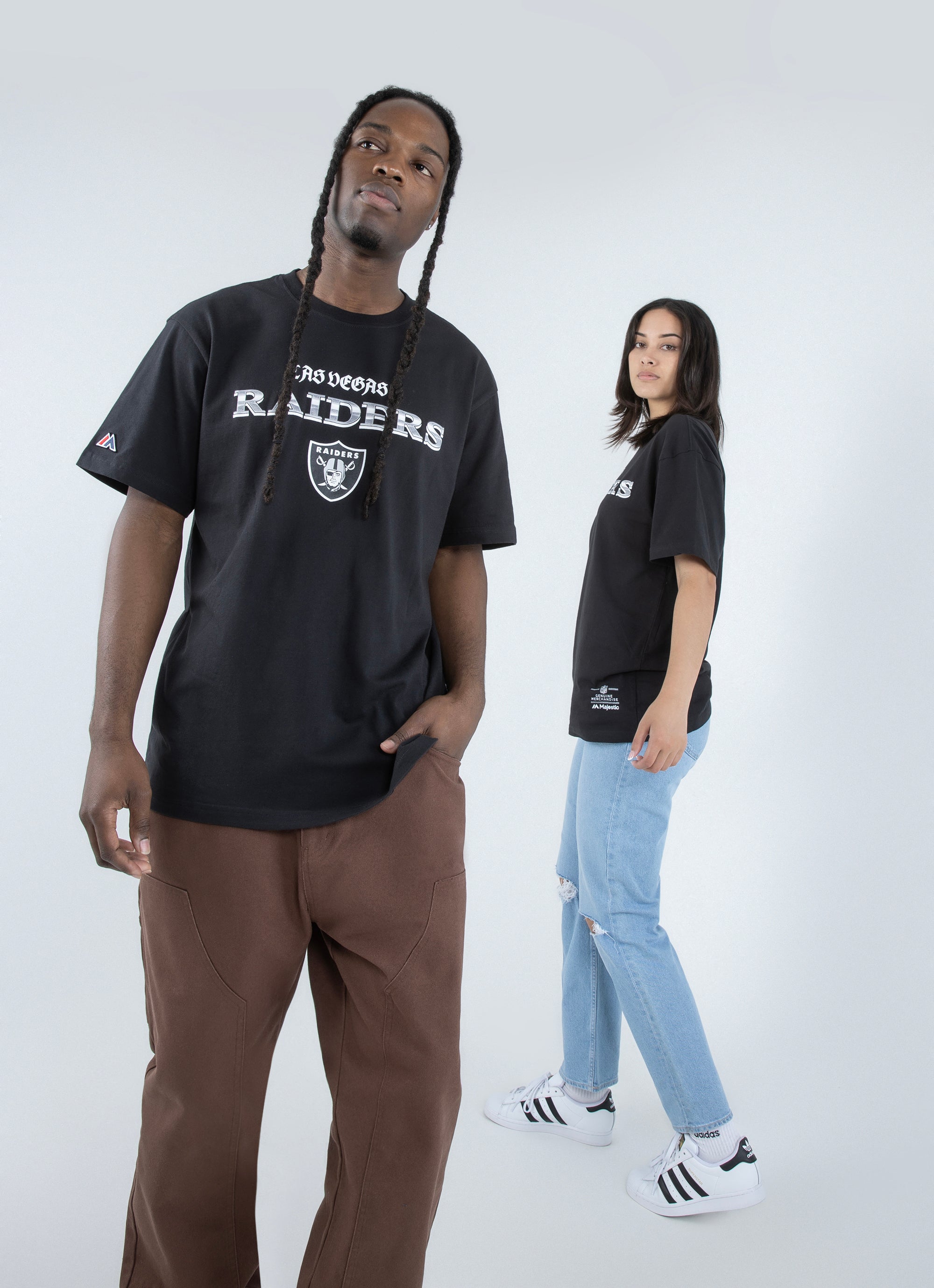 Fanatics Branded Black Las Vegas Raiders Chrome Dimension T-shirt for Men