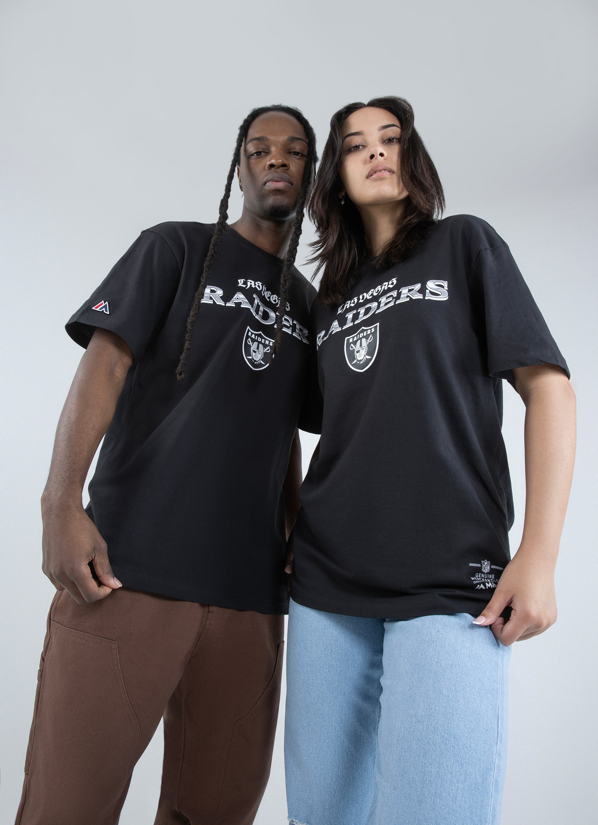 Fanatics Branded Black Las Vegas Raiders Chrome Dimension T-shirt for Men