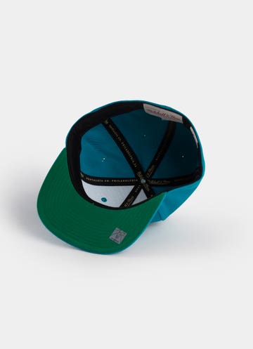 Men's Mitchell & Ness Teal Charlotte Hornets Ground 2.0 Snapback Hat