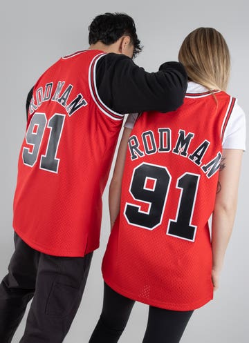 Mitchell & Ness Chicago Bulls Dennis Rodman NBA Swingman Jersey 3X Black/White/Multi