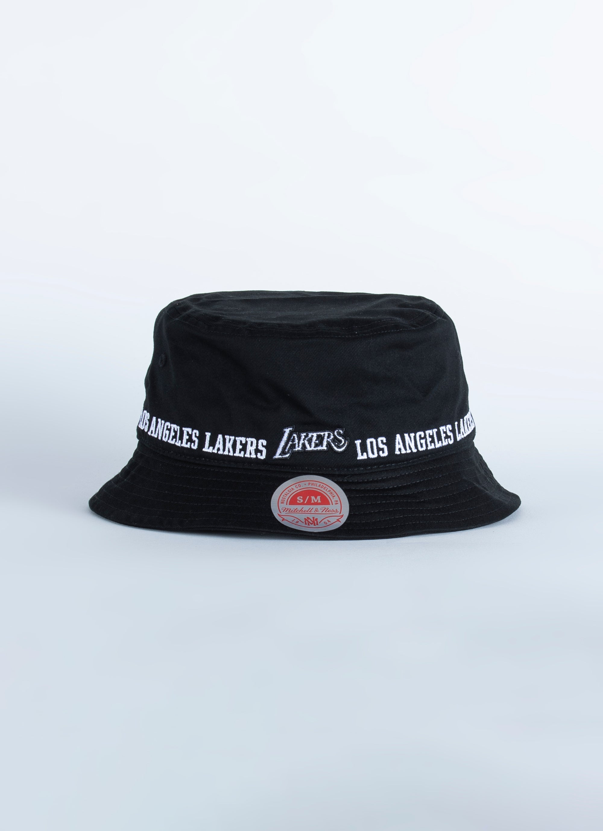 lakers bucket hat black