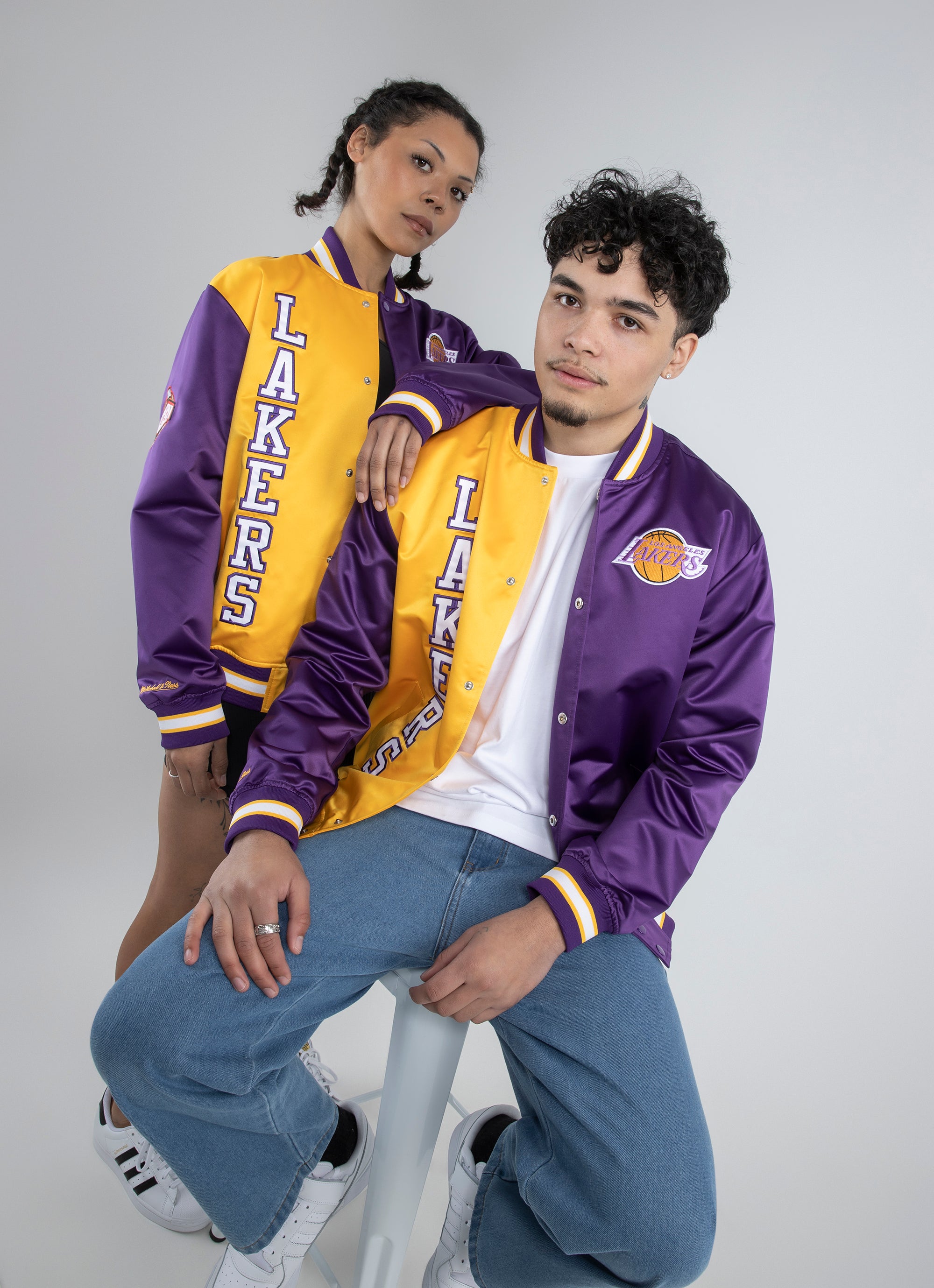 Lakers cheap satin jacket