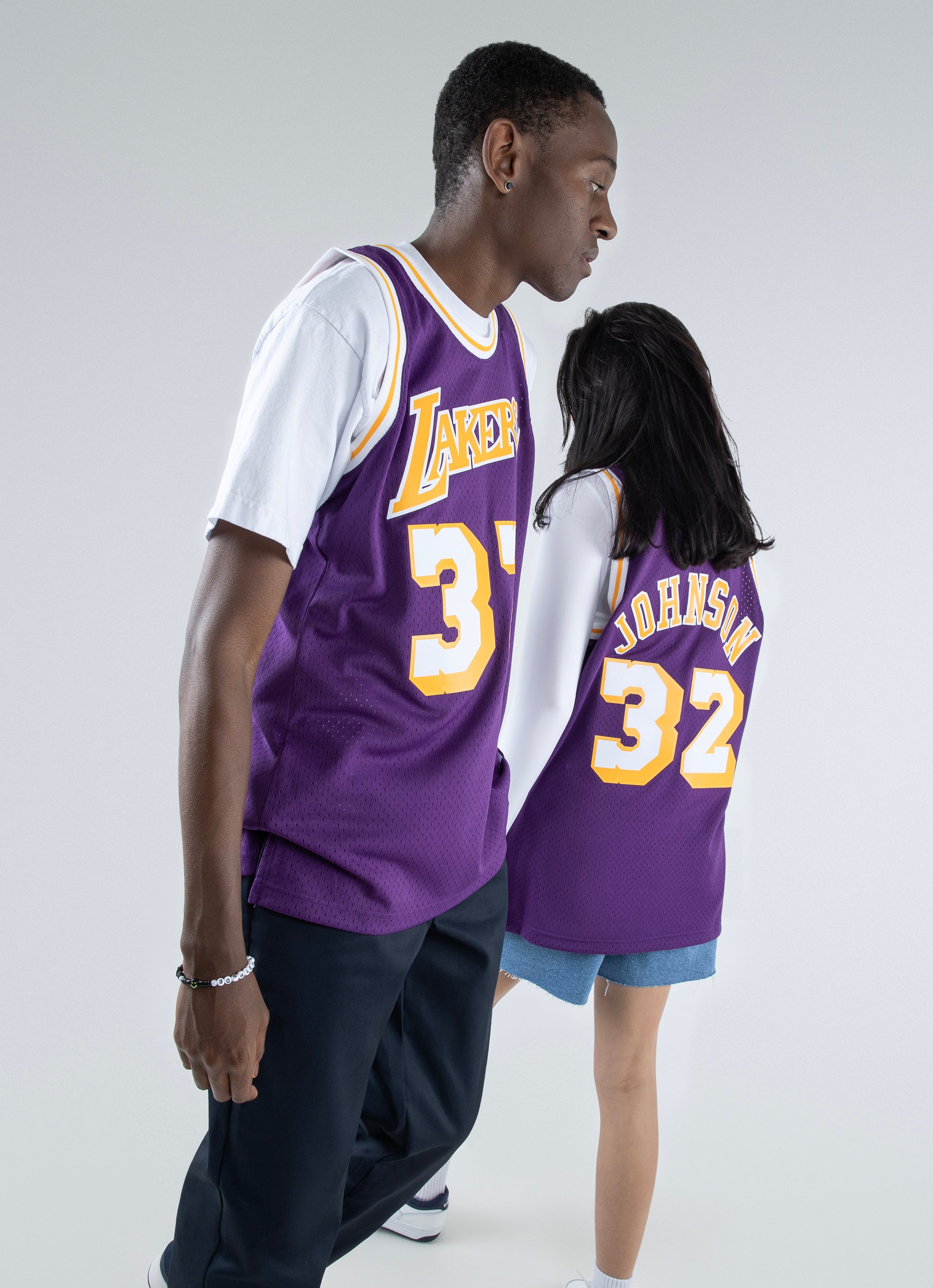 Magic johnson mitchell and best sale ness jersey