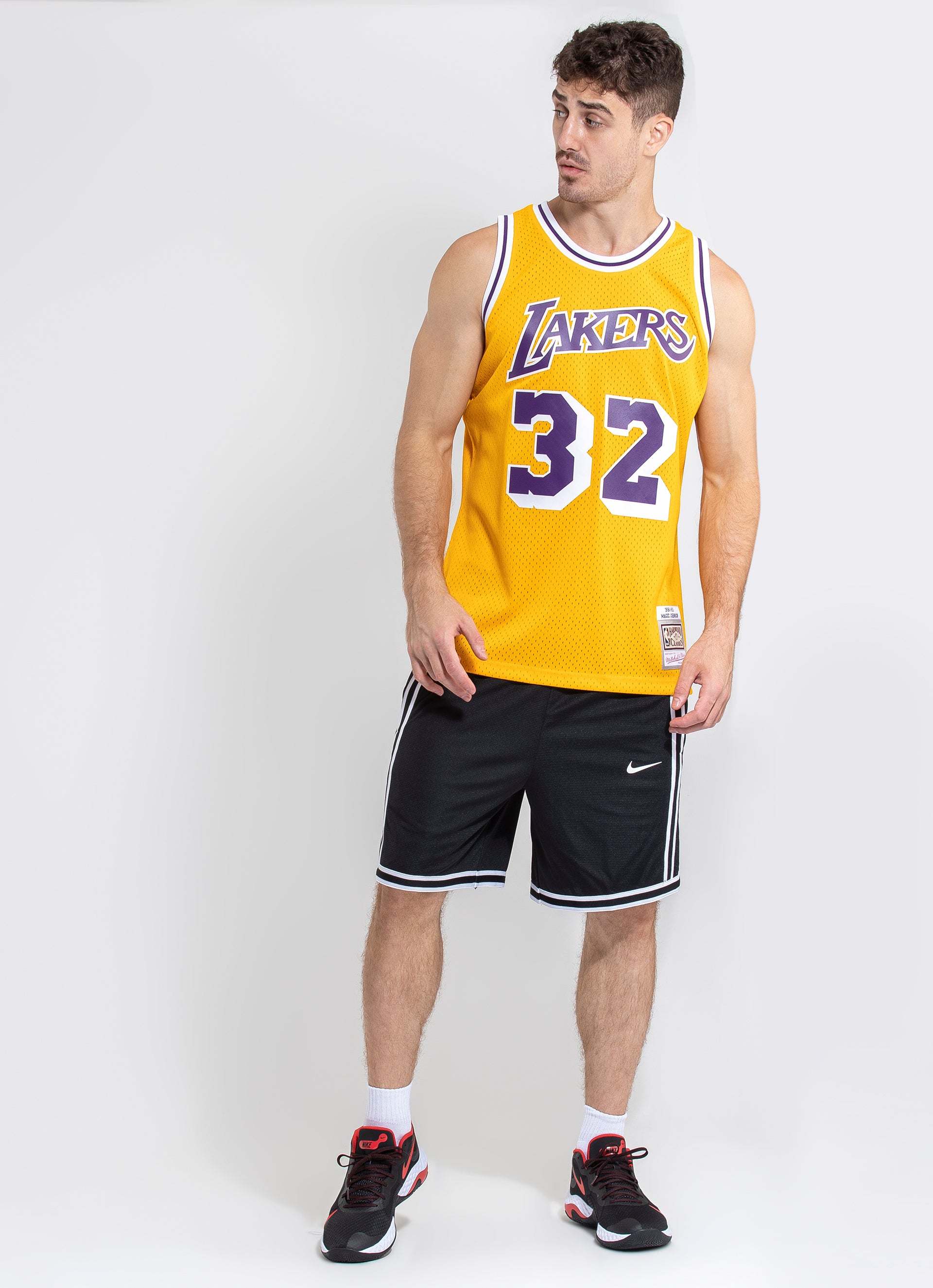 Mitchell and ness shop lebron jersey lakers