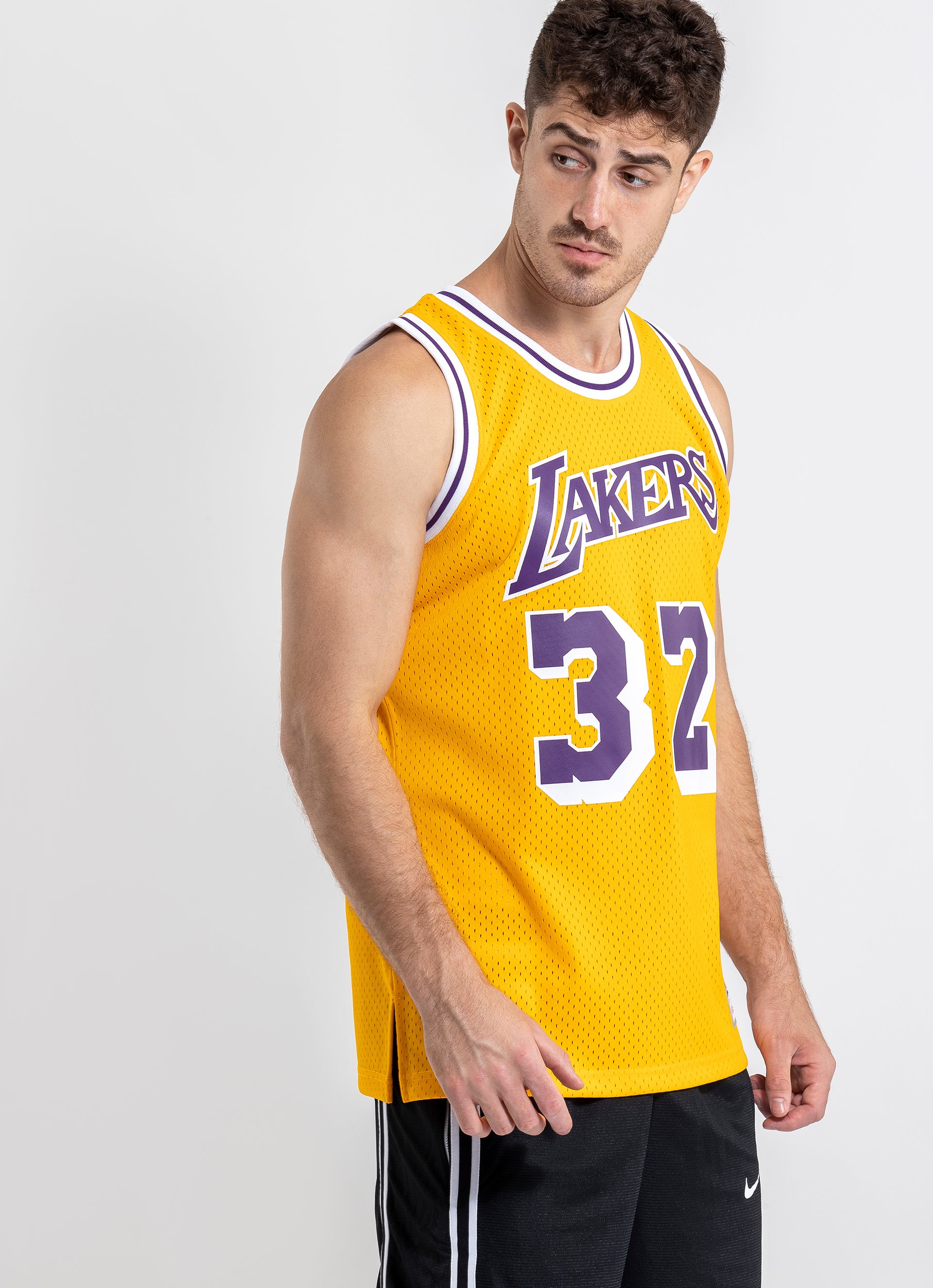 Mitchell & Ness NBA Lakers Magic Johnson Swingman Tank In Yellow