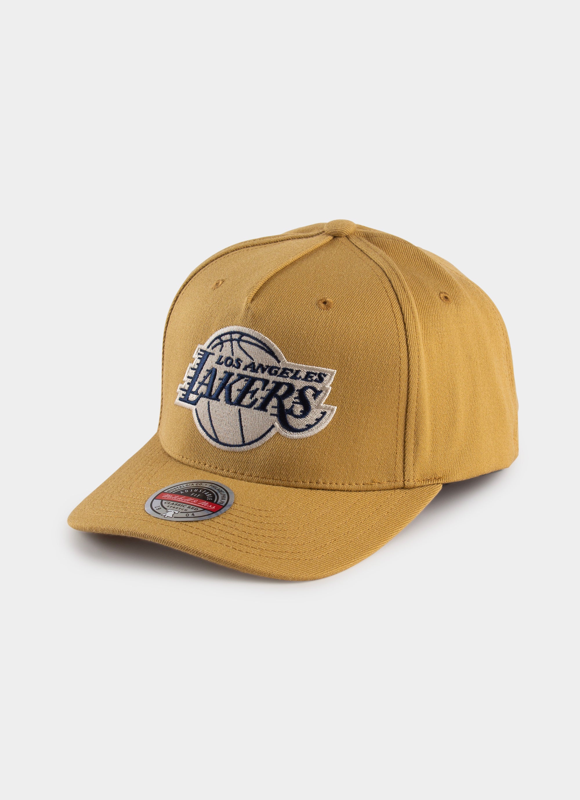 Los Angeles Lakers Mitchell & Ness x Lids Classic Canvas Snapback Hat - Tan