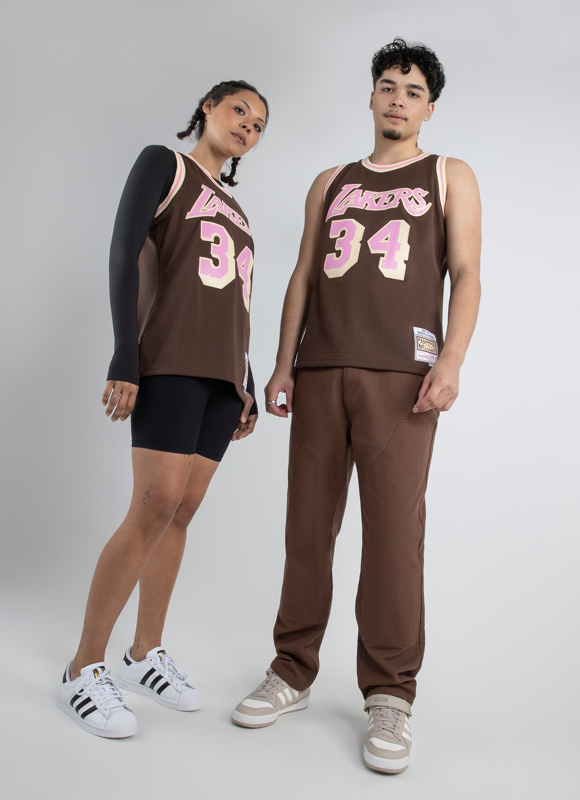 Mitchell & Ness Nba Los Angeles Lakers (shaq) Swingman Jersey - Big & Tall  in Brown