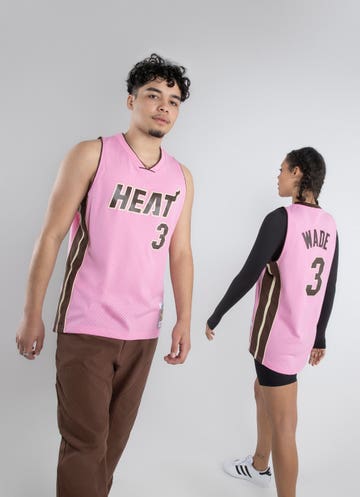 Miami Heat Dwayne Wade Pink NBA Jersey