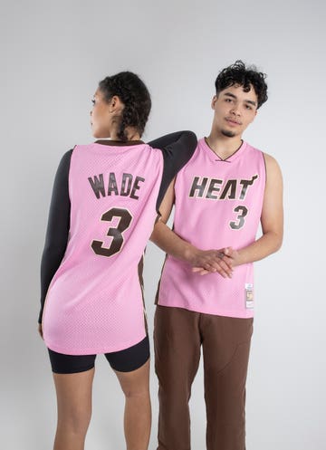 Reebok NBA Authentics Miami Heat Dwyane Wade Jersey Youth Large Dwayne